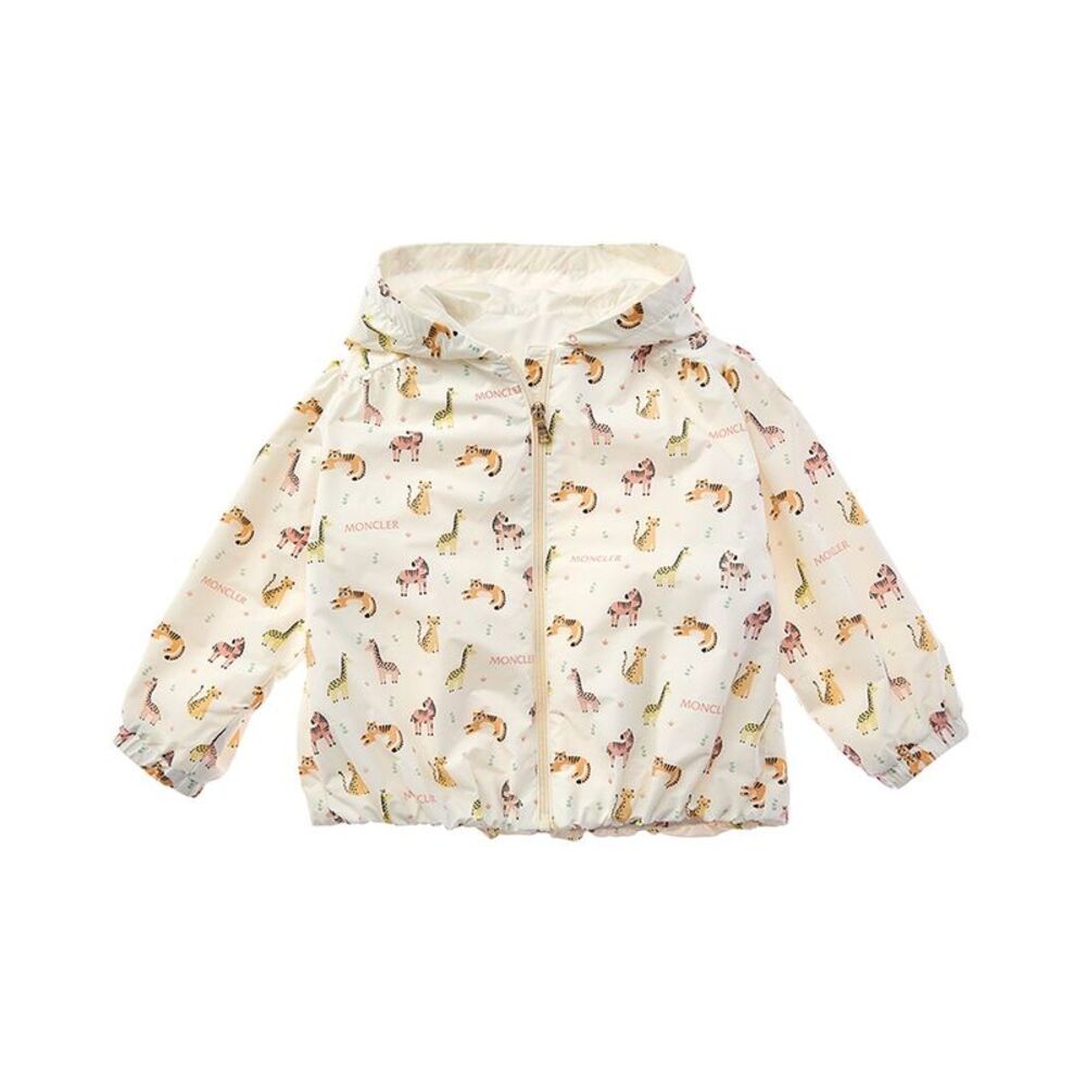 Moncler Girls Guniz Jacket, White
